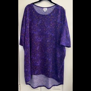 LuLaRoe Women’s Top Size L Large Purple Short Sleeve